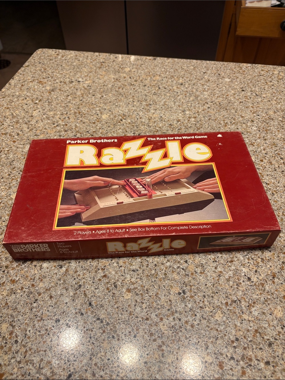 Vintage Parker Brothers Razzle Word Game - Red Box